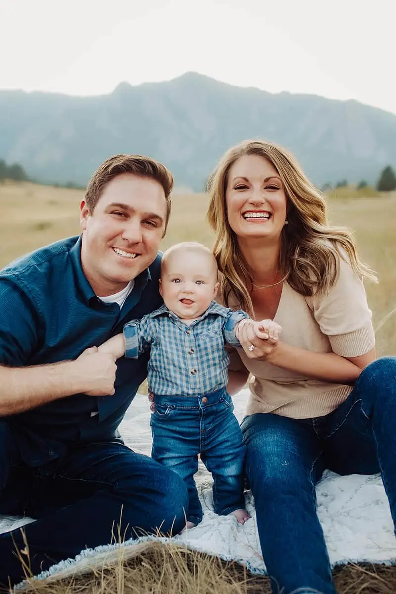 Dr. Moore with her husband and their son